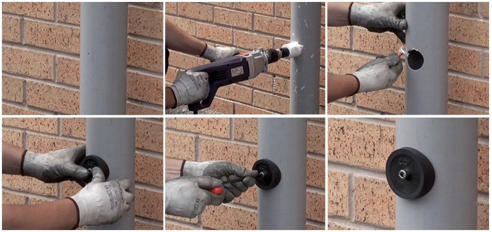 Fernco Access Point (x5) Bung Soil & Drain Pipe Inspection DN70 DN100 and DN150 CCTV - Complete With Allen Key