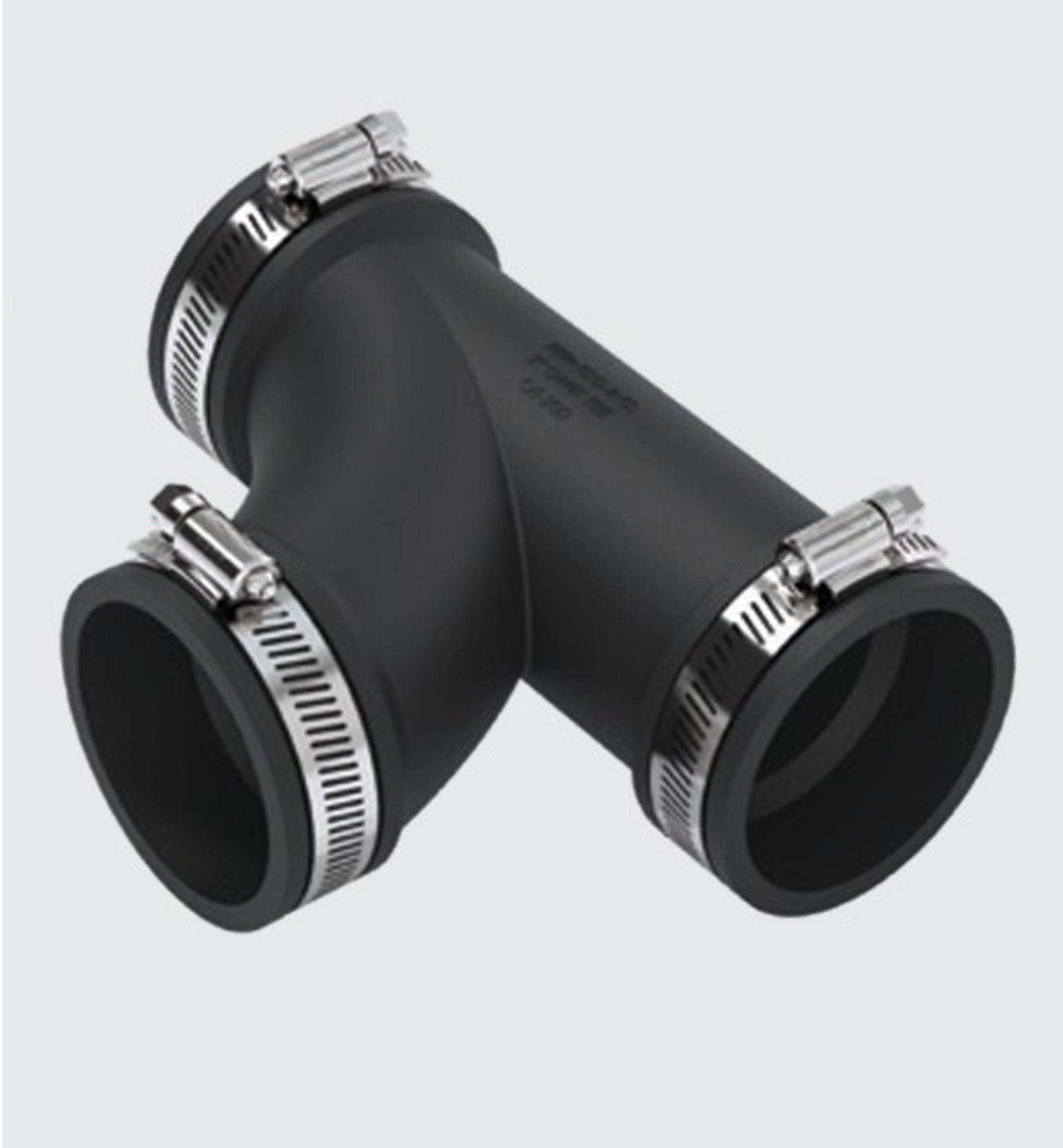 Fernco Tee Square Flexible EDPM Junction Plumbing PT118 110mm uPVC Soil Pipe 4"