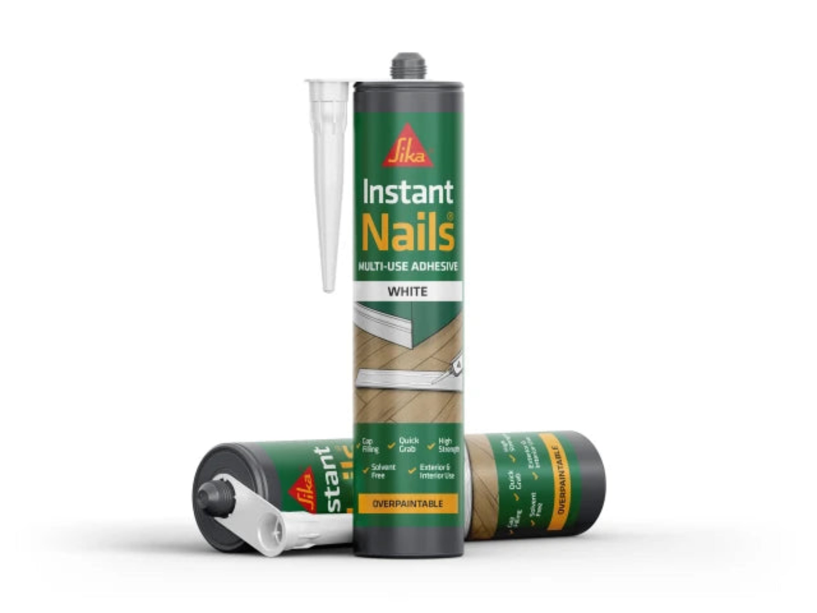 Instant Nails Multi Use Quick Grab Solvent Free Panel Adhesive Cartridge Sika 290ml