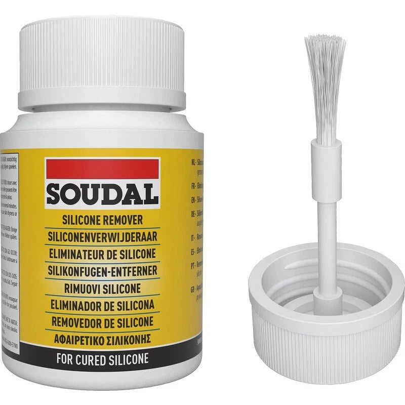 Silicone Remover Soudal 100ml C/W Applicator - Old Cured & Uncured + MS Polymers