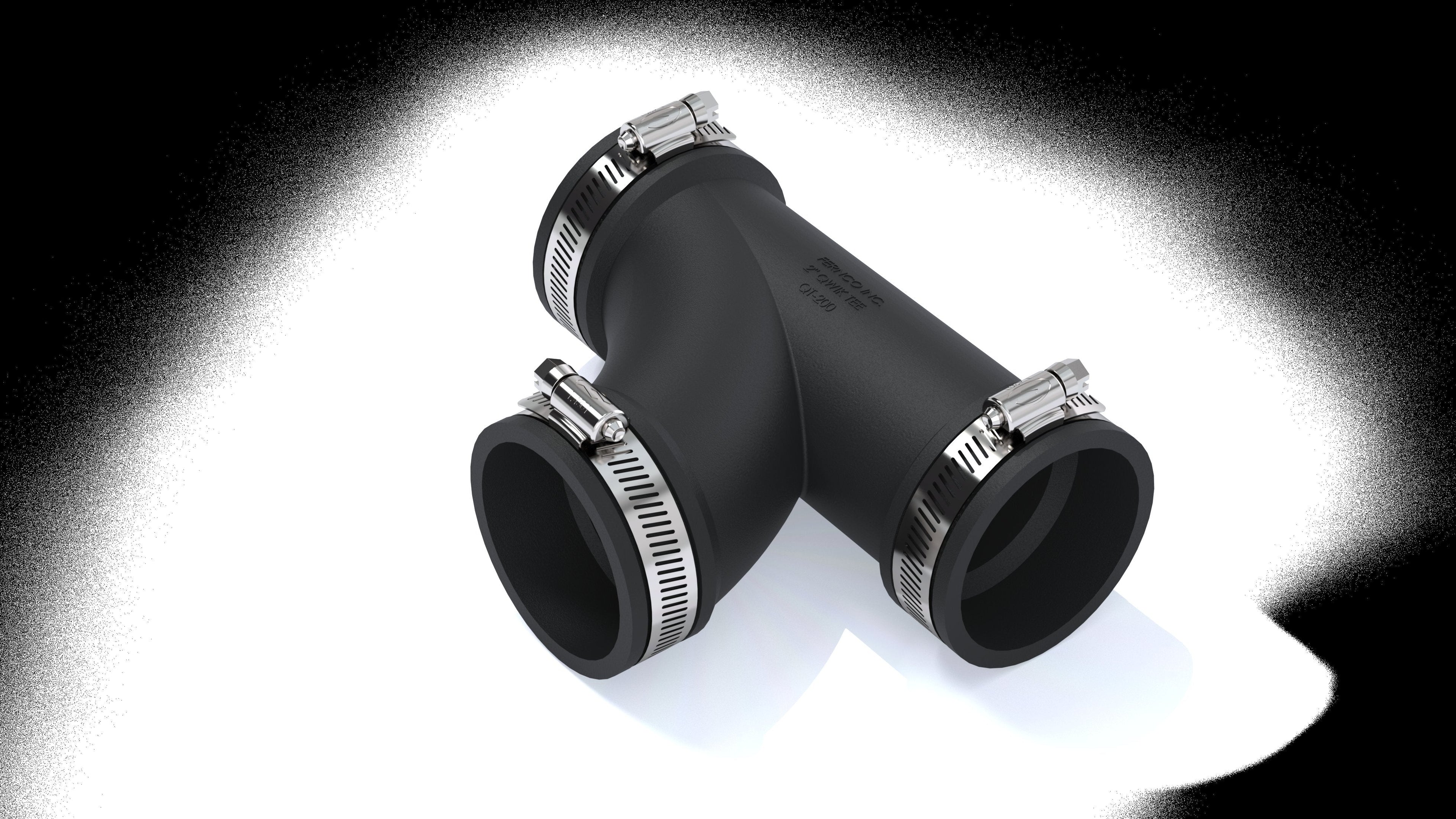 Fernco PlumbQwik tee coupling
