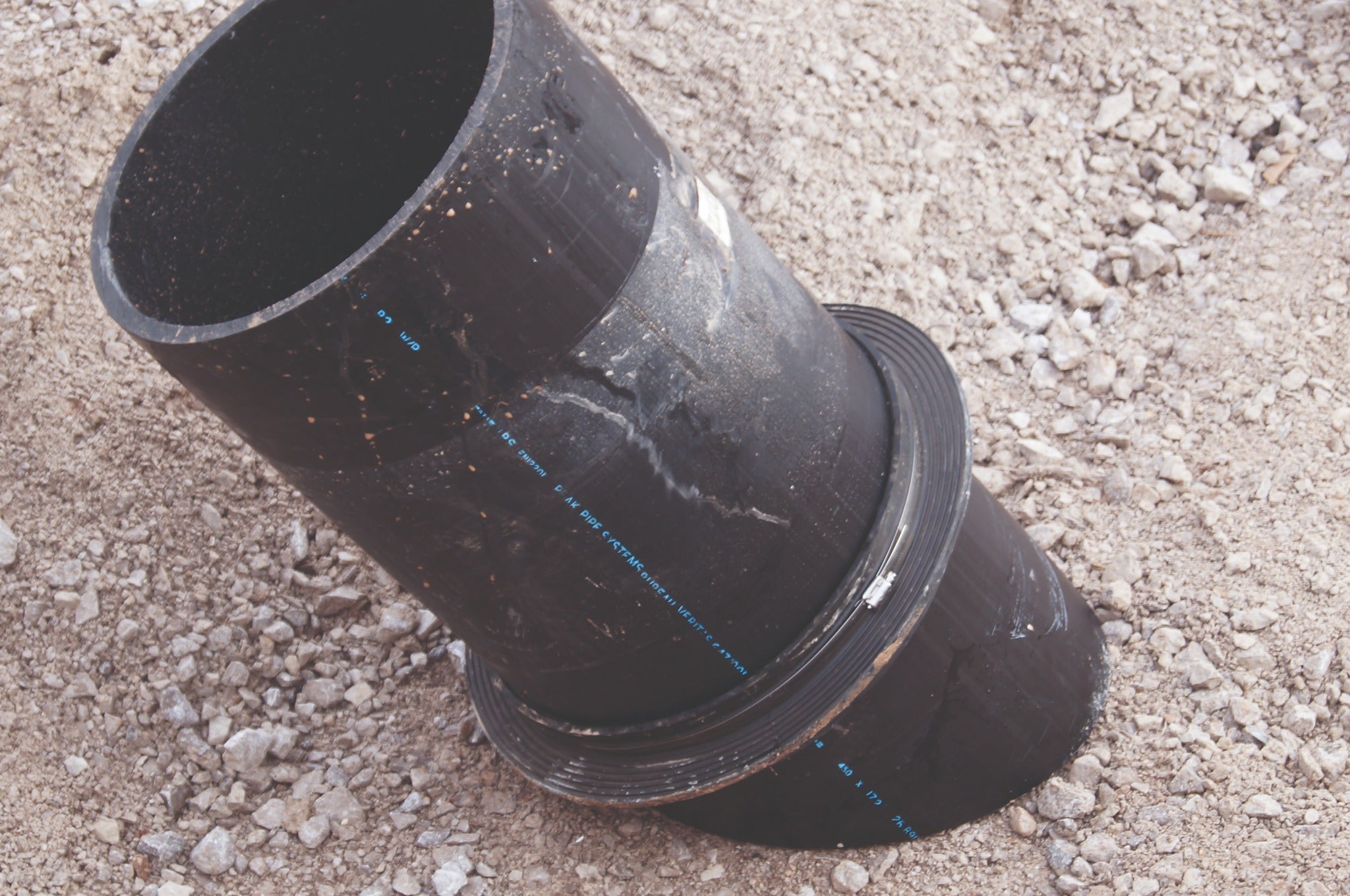 Fernco puddle flange installed in groundworks