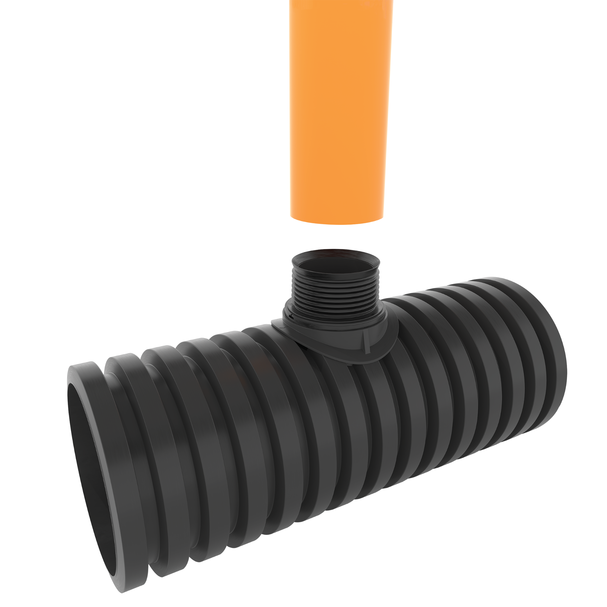 Fernco Storm-T lateral connection installation